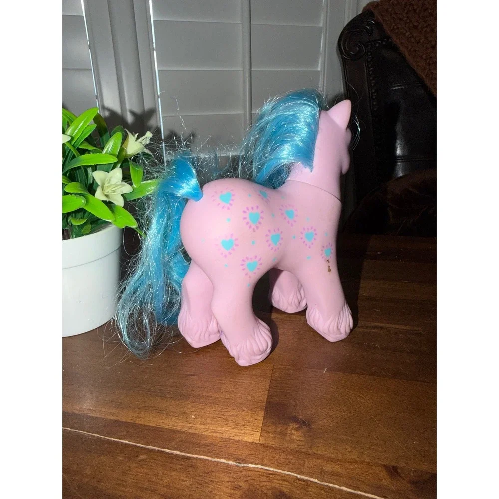 Vintage My Little Pony G1 Daddy  Bright Blue Hair Hasbro 1987 Toy